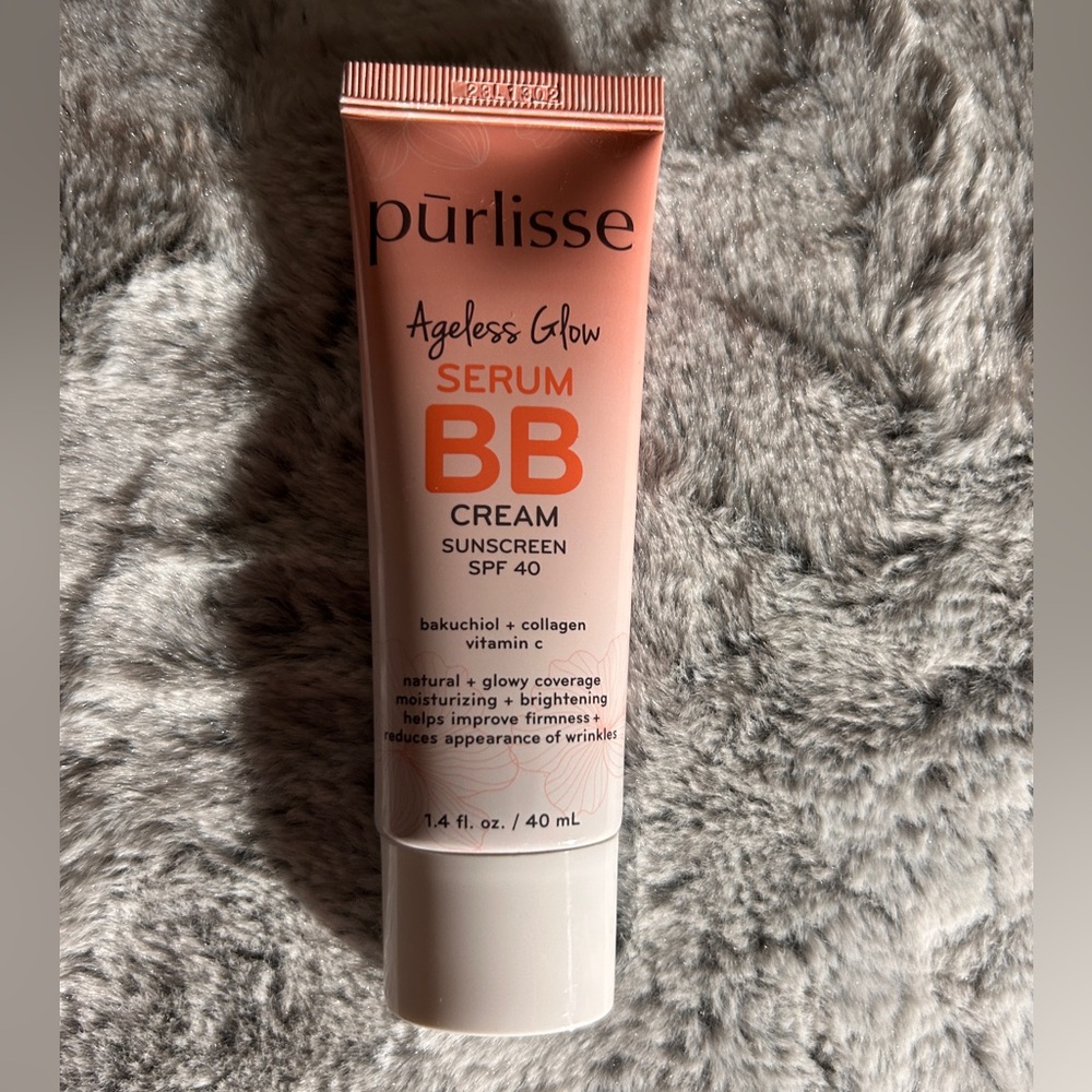Purlisse Ageless Glow Foundation with SPF 40 & BB serum color Medium Warm